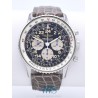 BREITLING (Chronographe Old Navitimer Cosmonaute / Tritium Patiné / ref. A12019), vers 1991