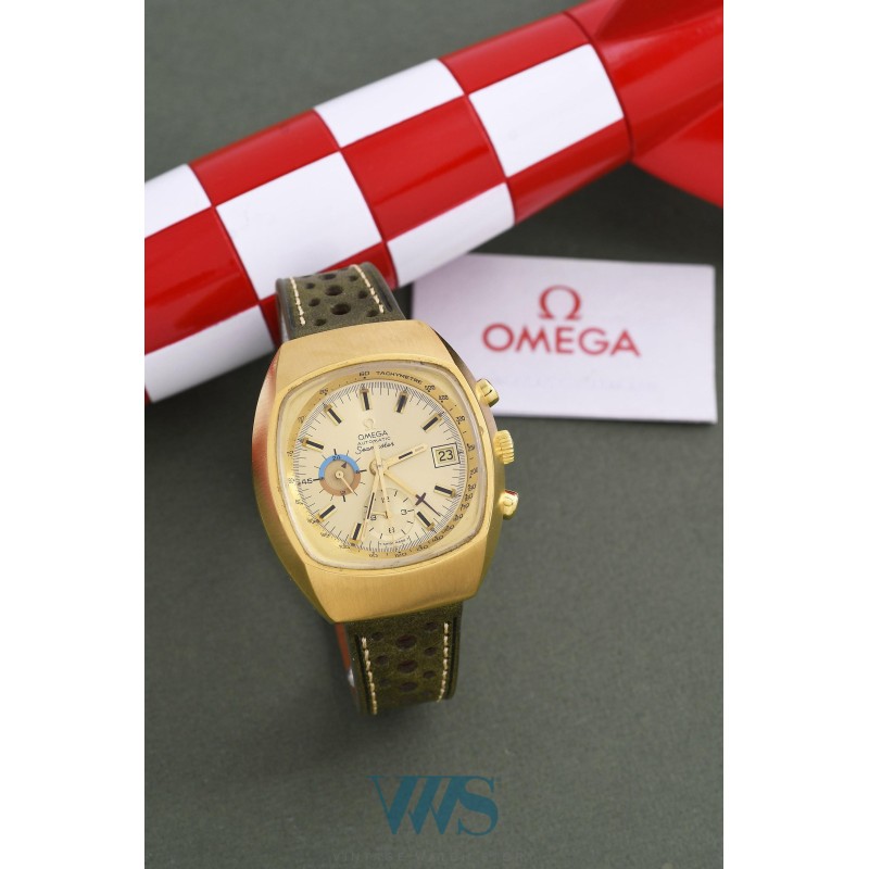 OMEGA (Chronographe Seamaster Date - "Jedi" / Plaqué Or / ref. 176.005), vers 1972