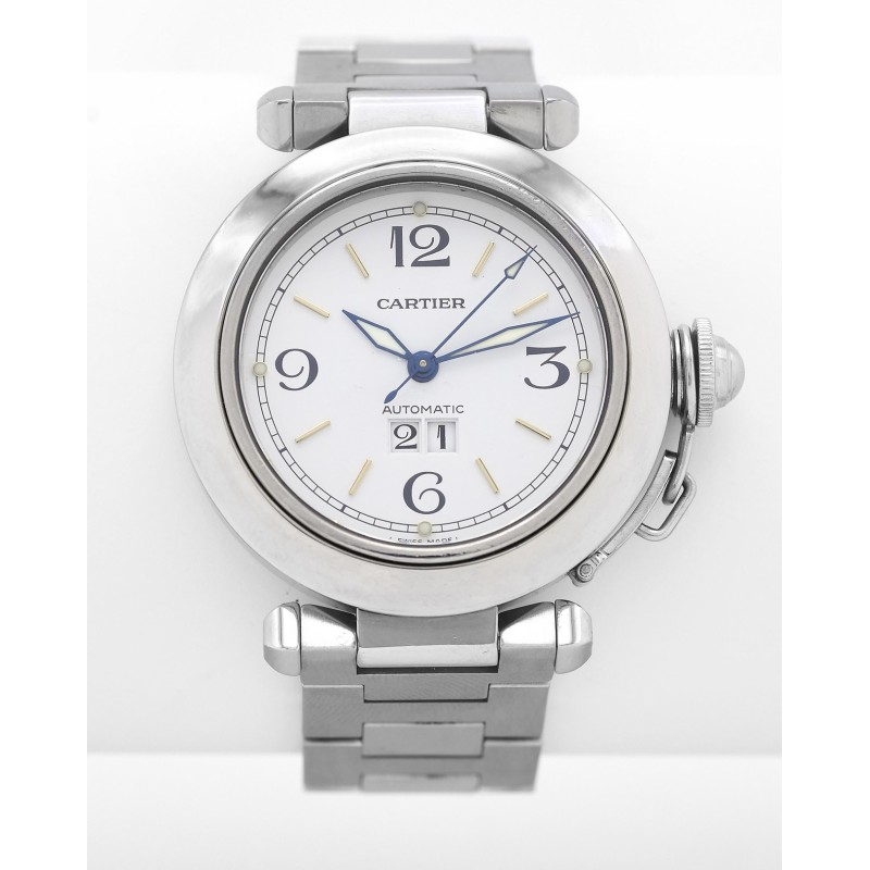 CARTIER (Pasha C / de Cartier - White "Grande Date" / ref. 2475), vers