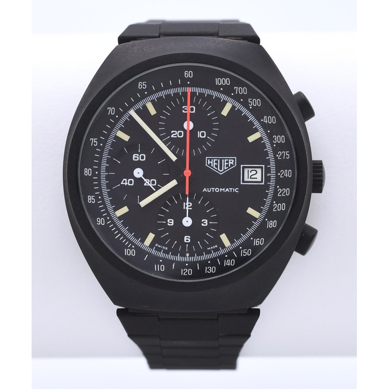 HEUER (Chronographe Pasadena Date - "Full Black" / ref. 750.501), vers