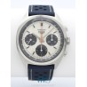 HEUER (Chronographe Carrera Tri-Compax Silver & Black / Panda / ref. 73653 S), vers 1970