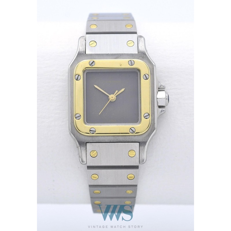 CARTIER (Santos Lady / Grey "Ghost dial - Or & Acier / ref. 0902),