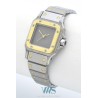 CARTIER (Santos Lady / Grey "Ghost dial - Or & Acier / ref. 0902), vers 1990