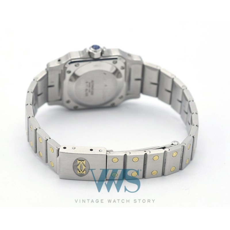 CARTIER (Santos Lady / Grey "Ghost dial - Or & Acier / ref. 0902), vers 1990