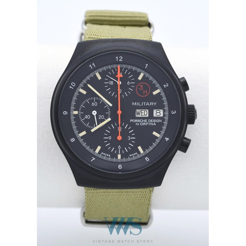 PORSCHE DESIGN (CHRONOGRAPHE MILITARY  BLACK by ORFINA / OTAN / ref.