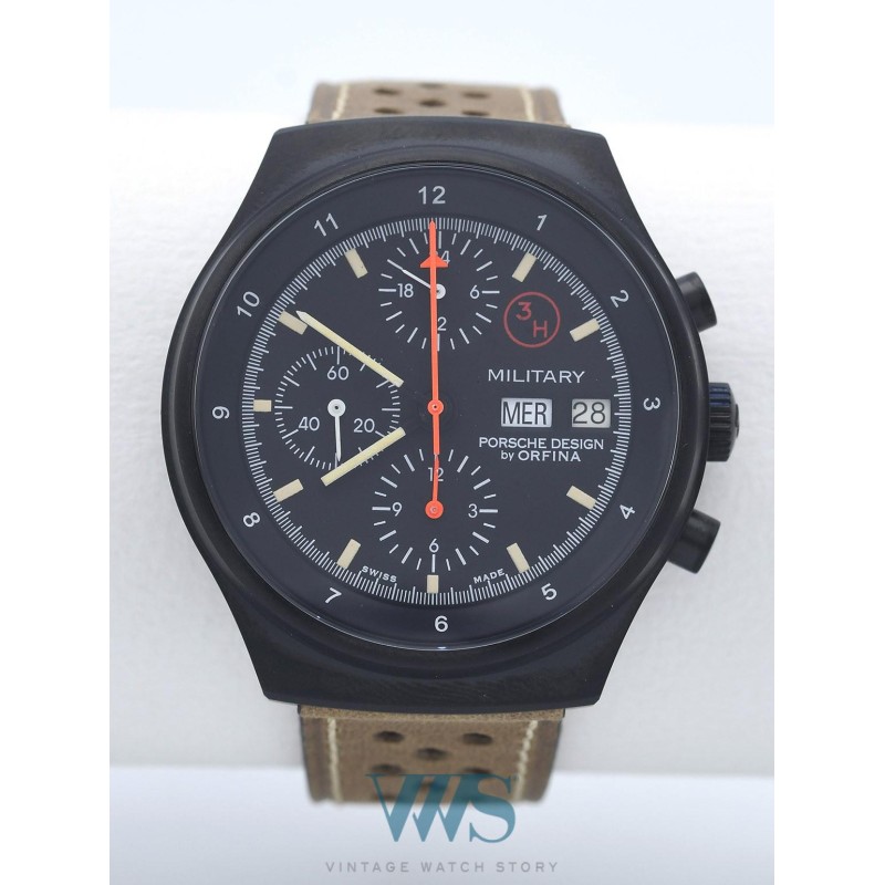 PORSCHE DESIGN (CHRONOGRAPHE MILITARY  BLACK by ORFINA / OTAN / ref.