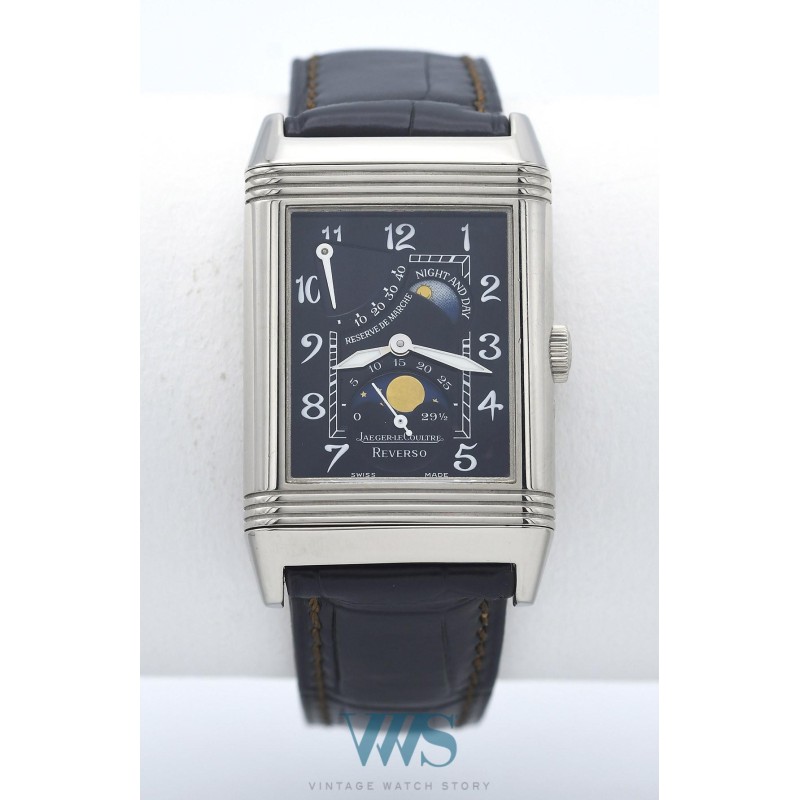 JAEGER-LECOULTRE (REVERSO Sun Moon / Or gris / ref. 270.340.637SM),