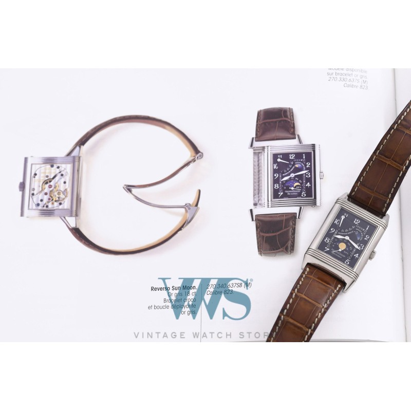 JAEGER-LECOULTRE (REVERSO Sun Moon / Or gris / ref. 270.340.637SM), vers 2003