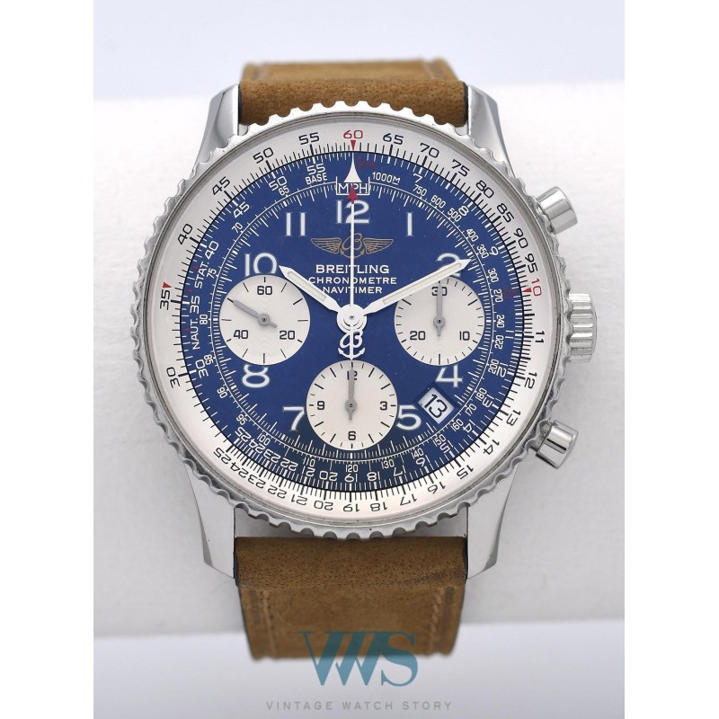 BREITLING (Chronographe Navitimer Date - Blue / ref. A23322), vers