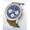 BREITLING (Chronographe Navitimer Date - Blue / ref. A23322), vers 2002