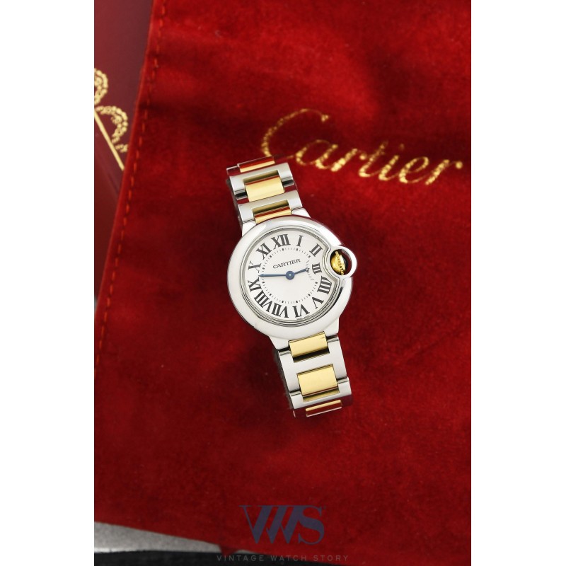 CARTIER (BALLON BLEU PETIT MODÈLE / ACIER & OR JAUNE / ref. 3009), vers 2015