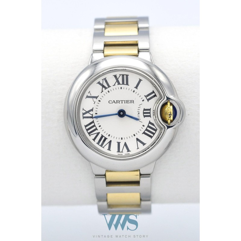 CARTIER (BALLON BLEU PETIT MODÈLE / ACIER & OR JAUNE / ref. 3009),