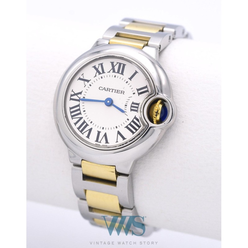 CARTIER (BALLON BLEU PETIT MODÈLE / ACIER & OR JAUNE / ref. 3009), vers 2015