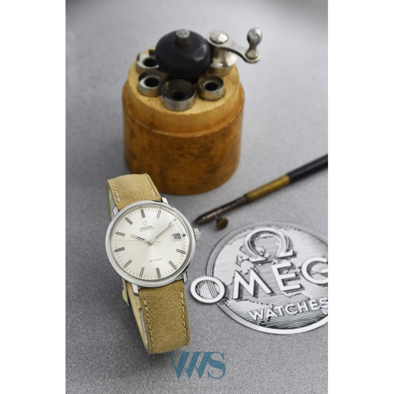 OMEGA (De Ville Automatic Date – Silver / ref. 166.033), vers 1968