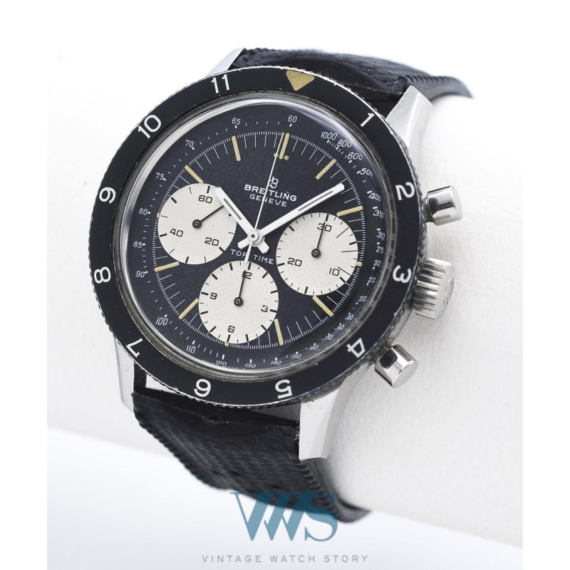 BREITLING (Chronographe Jumbo / Top Time - Black Special / ref. 1765/36), vers 1969