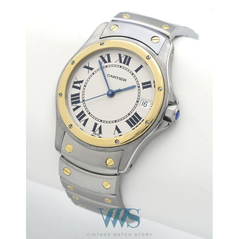 CARTIER (Cougar II Homme - Or & Acier / ref. 1910), vers 1994