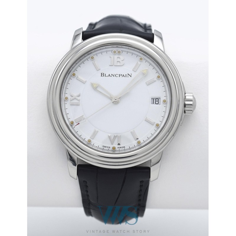 BLANCPAIN (Léman Ultra Slim Date - White / ref. 2100-1127-53A), vers